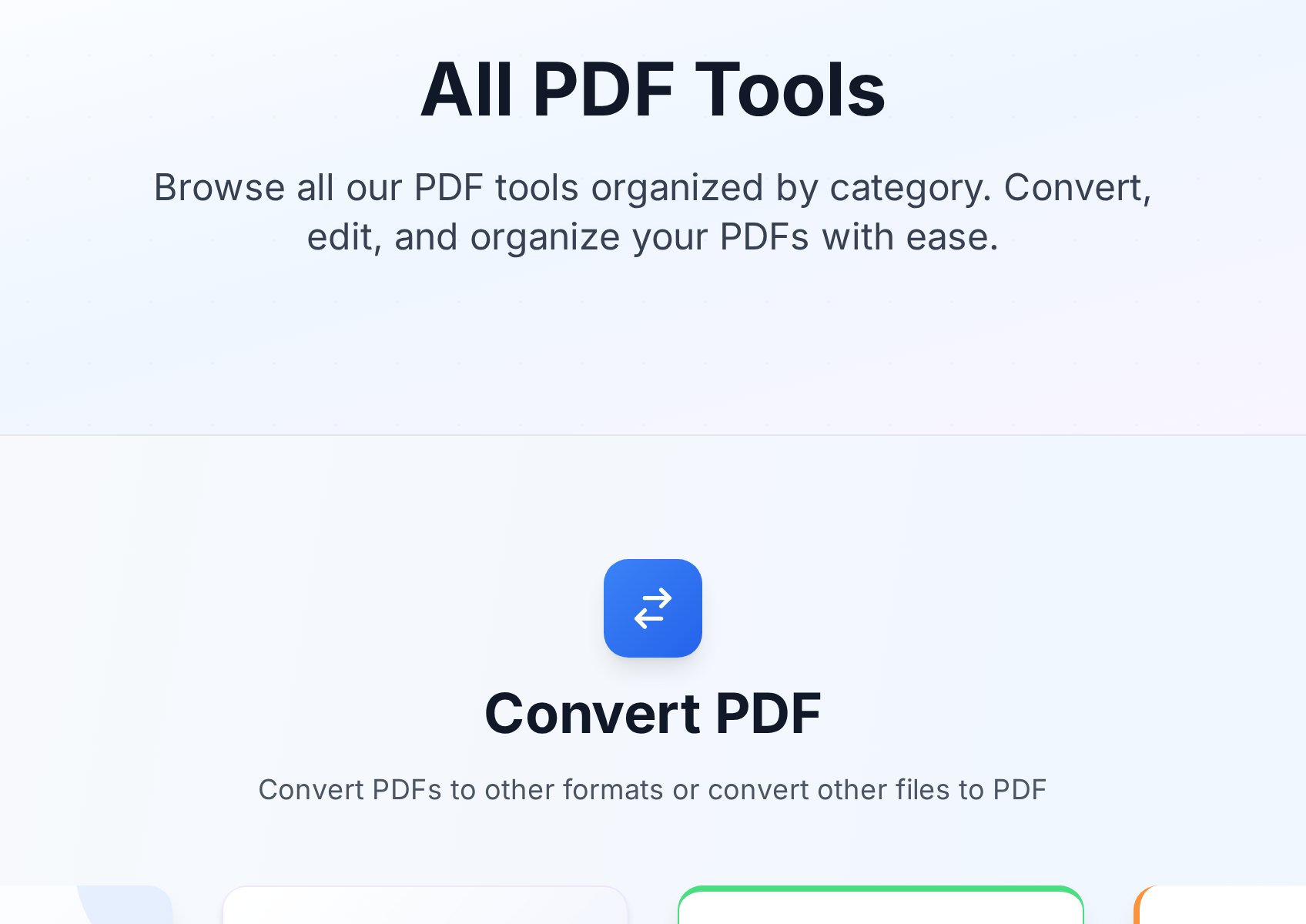 सभी Convertica PDF tools एक ही जगह पर
