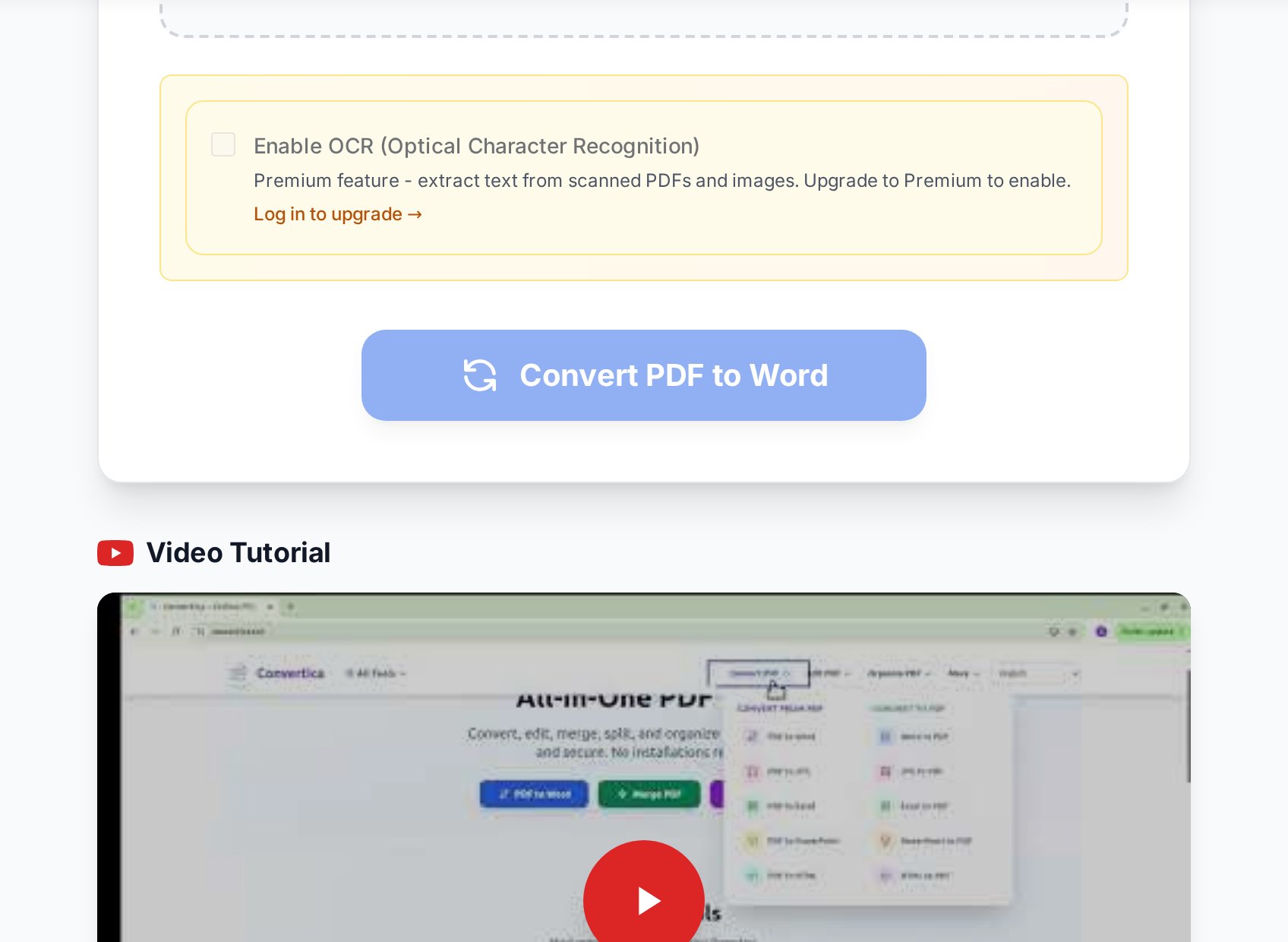 OCR-powered PDF-to-Word conversion जो scan को editable .docx में बदल रही है