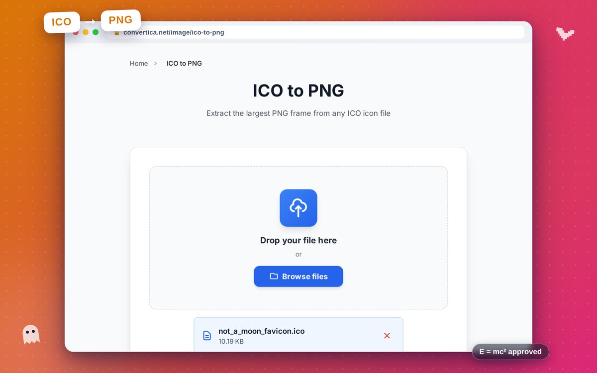 ICO to PNG — interface screenshot