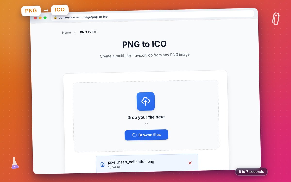 PNG to ICO — interface screenshot